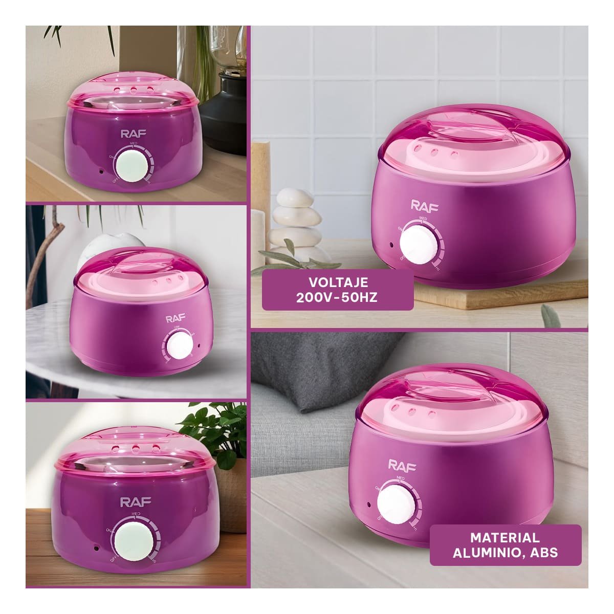 FUNDIDOR PORTATIL PARA CERA MORADO ELECTRICO Y+POST IT - 1