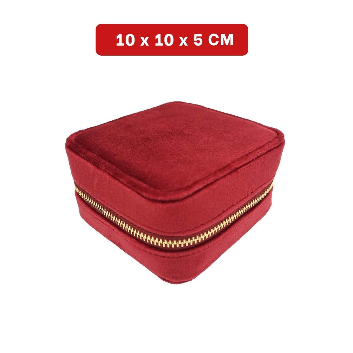 ORGANIZADOR DE VIAJE TERCIOPELO VINO PARA JOYAS Y+POST IT - 4
