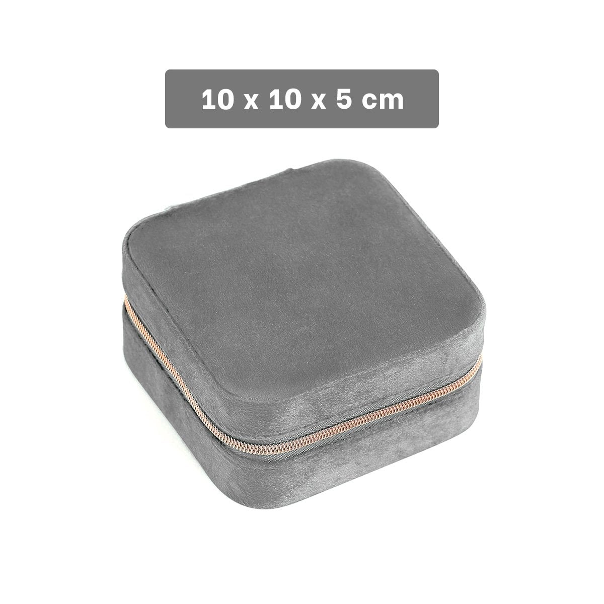 ORGANIZADOR DE VIAJE TERCIOPELO PLOMO PARA JOYAS Y+POST IT - 4