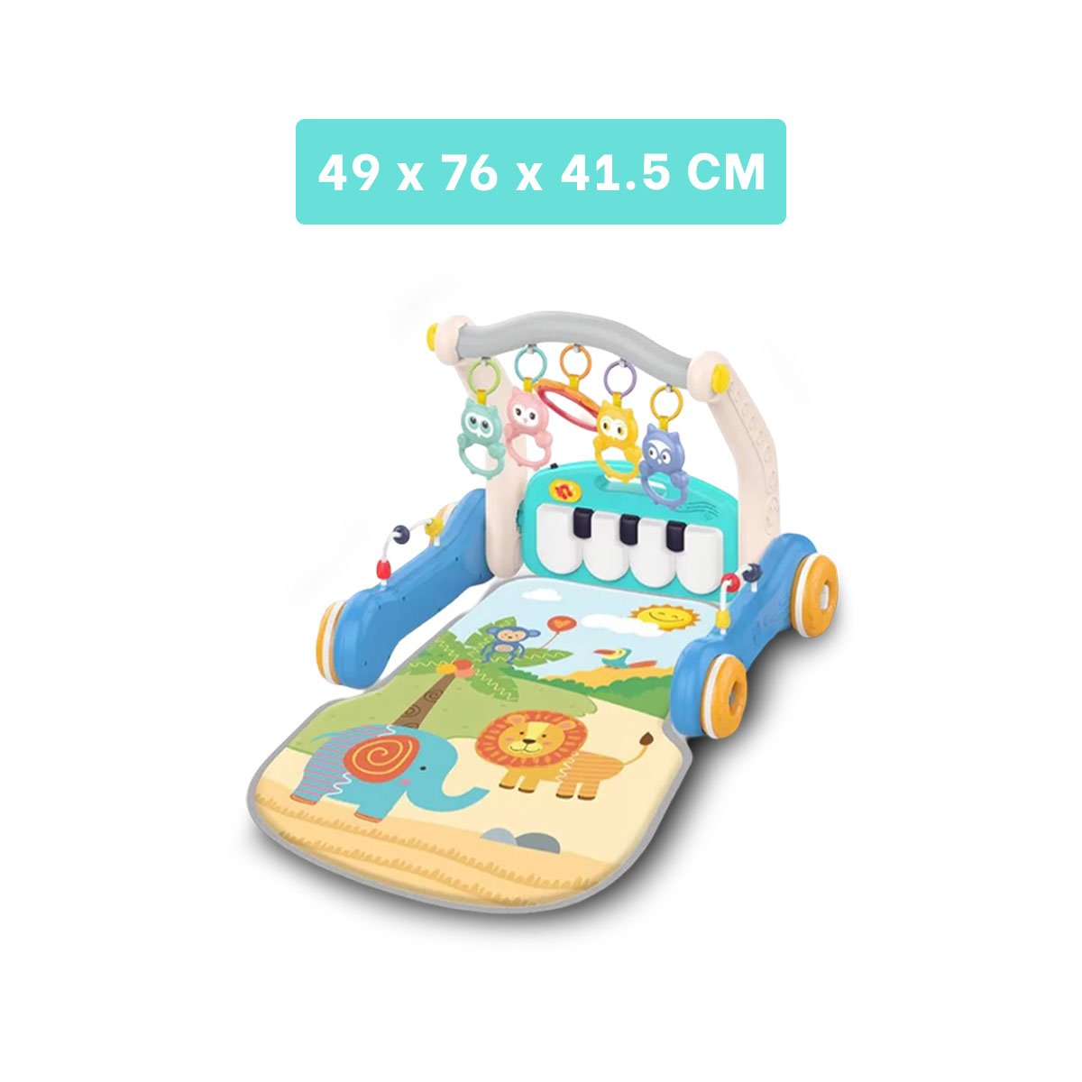 PACK4 GIMNASIO PRACTICO 2 EN 1 CON ANDADOR Y PIANO PARA USO DIARIO Y+PAPEL REGALO - 4