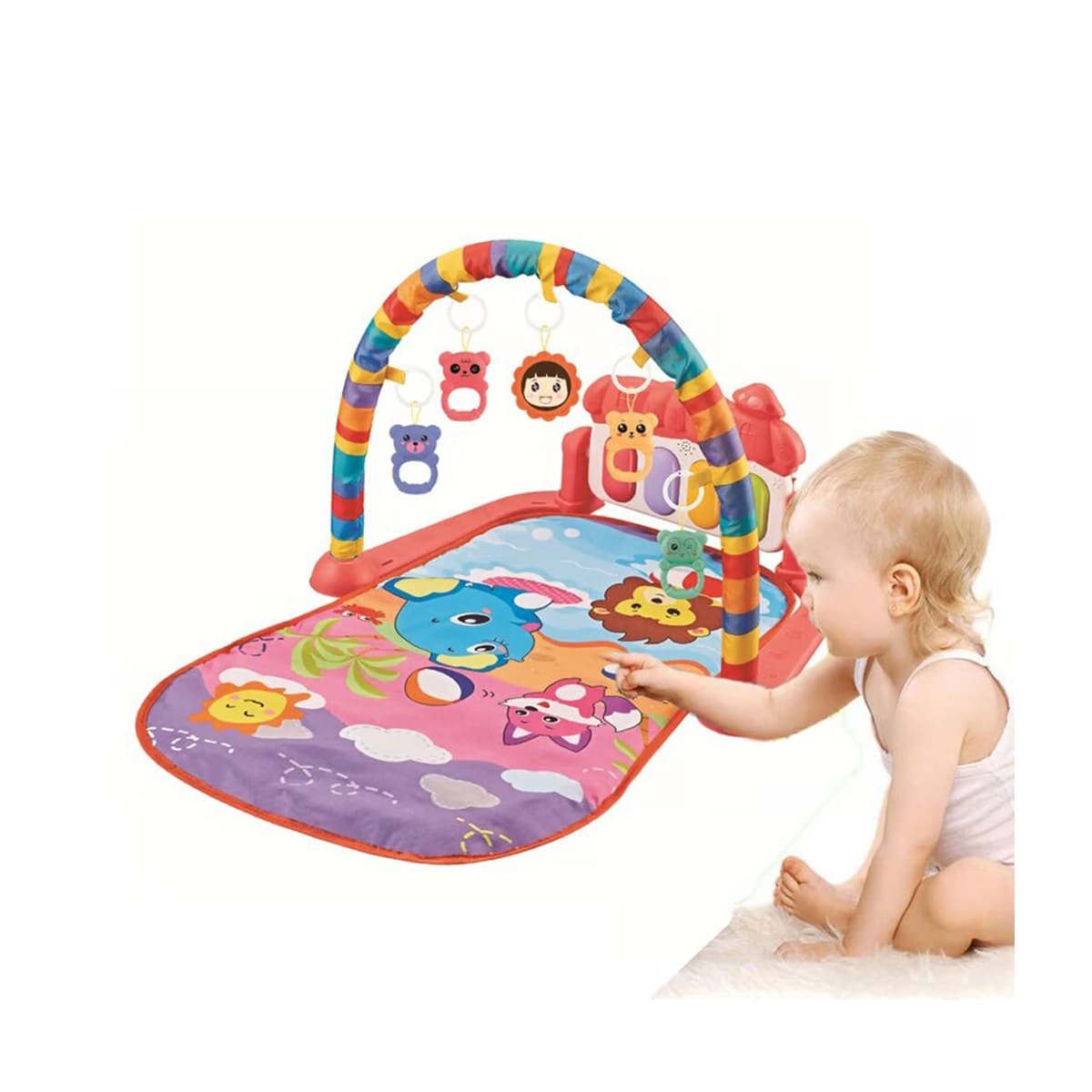 TAPETE DE ACTIVIDADES ROJO CON PIANO Y ARCO PARA COORDINACION Y+LIGAS REGALO - 3
