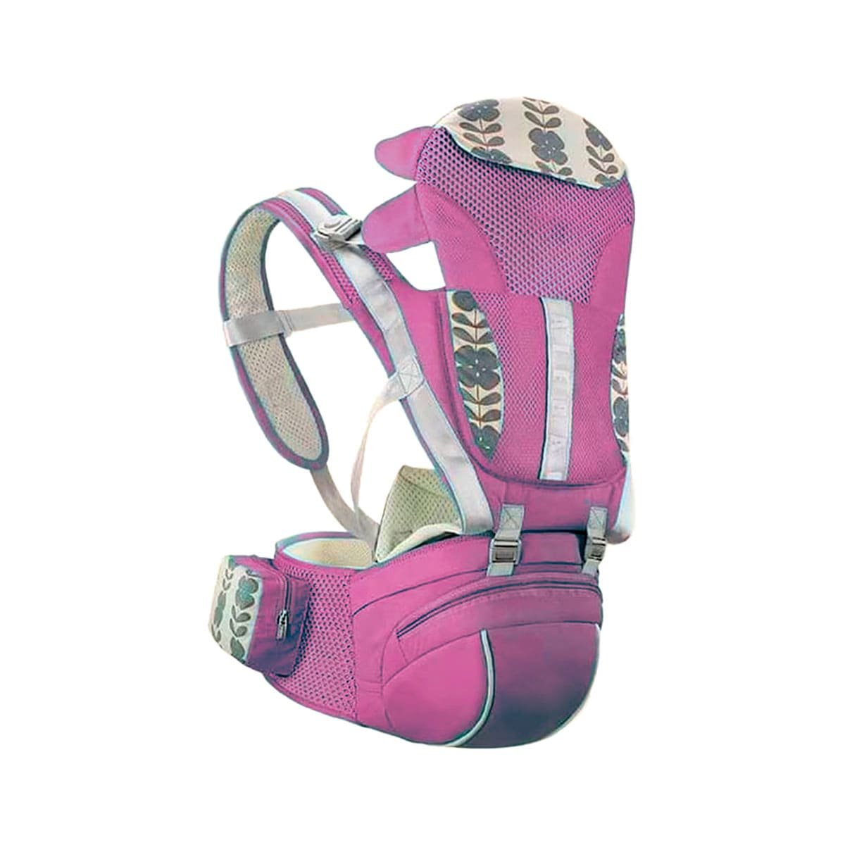 PACK2 CARGADOR DE BEBE 3 EN 1 ROSADO REFORZADO CON APOYO ESTABLE Y+REGALO STICKER - 2