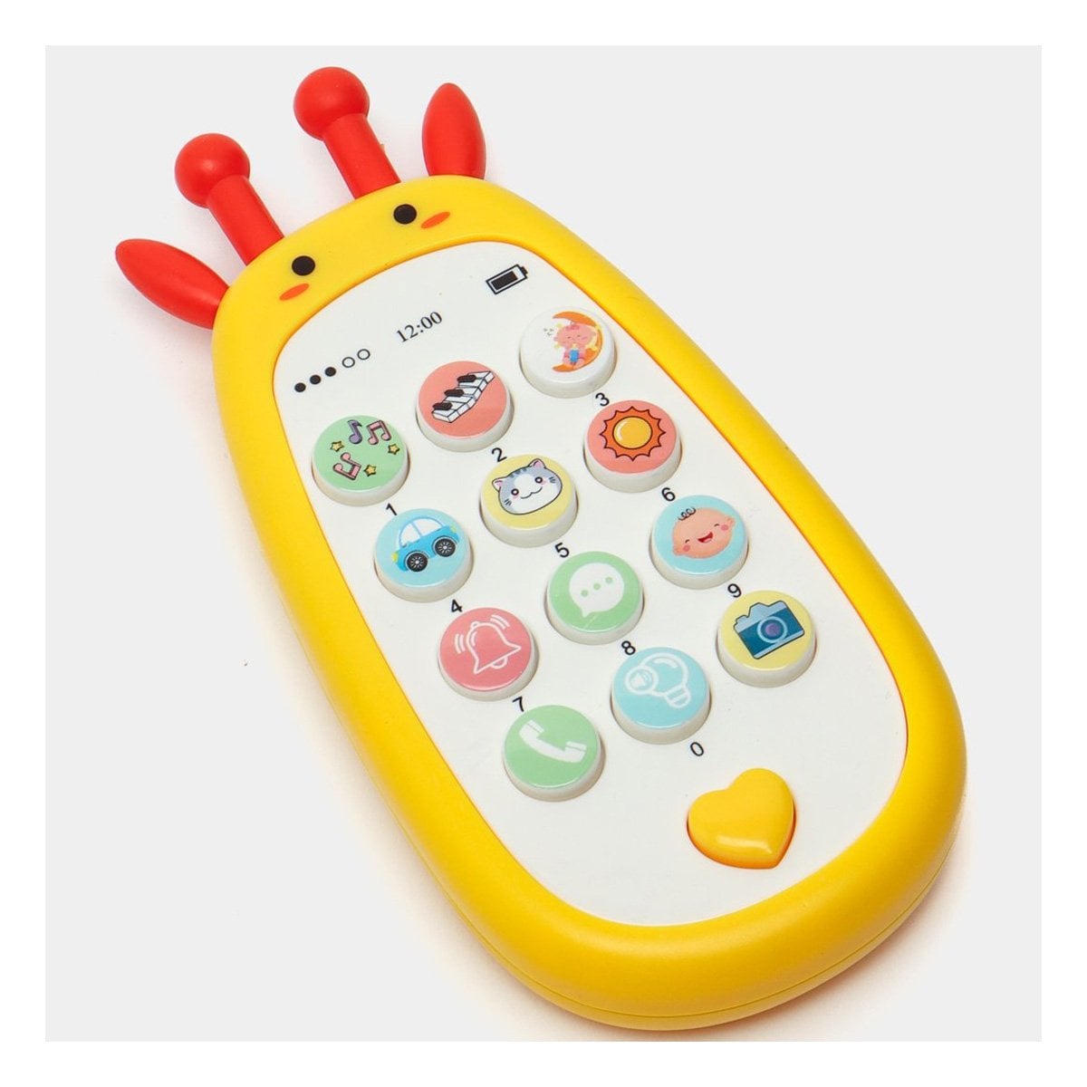 TELEFONO DIDACTICO GIRAFA AMARILLO BILINGUE CON LUCES INTEGRADAS - 1