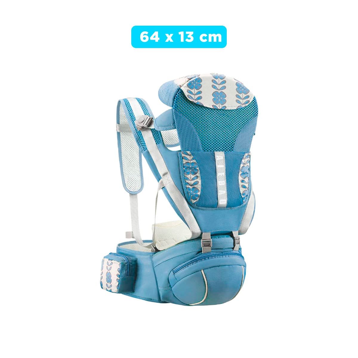 PACK4 MOCHILA FUNCIONAL 3 EN 1 AZUL PRACTICA CON AJUSTE INTUITIVO Y+REGALO STICKER - 4