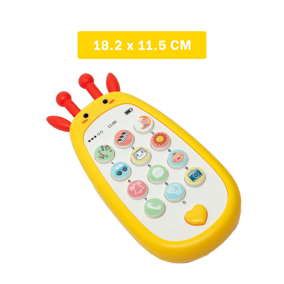 PACK6 SMARTPHONE DIDACTICO GIRAFA BILINGUE AMARILLO MUSICAL COMPACTO - 4