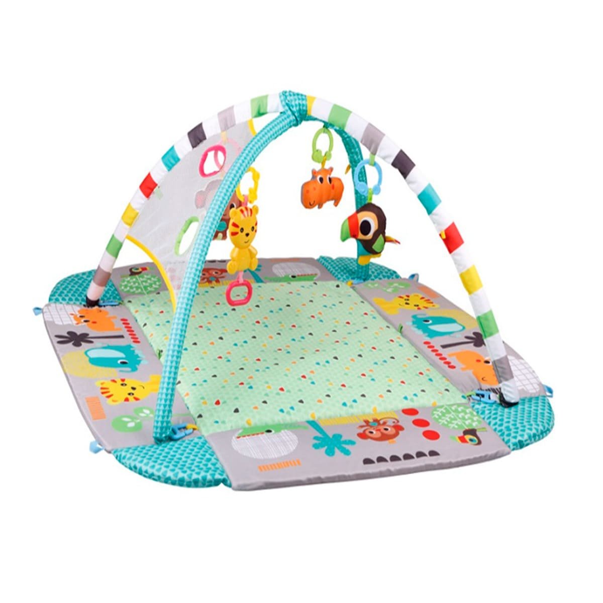 GIMNASIO EDUCATIVO CON FIGURA DE PISCINA AZUL 5 EN 1 SONORO CASA Y+REGALO STICKER - 3