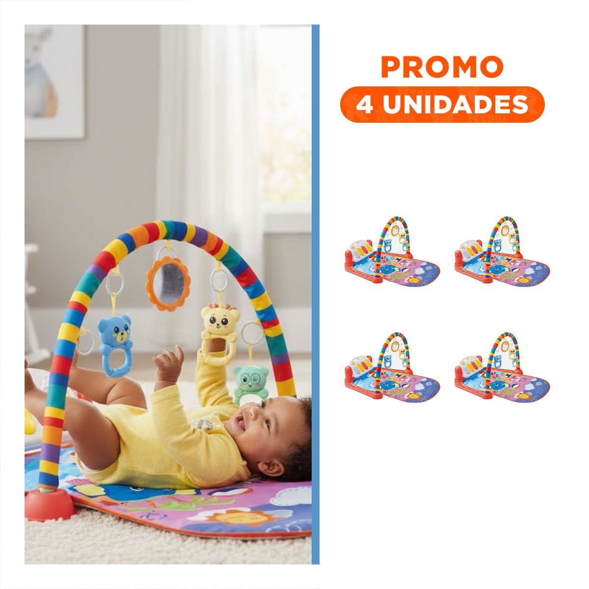 PACK4 ALFOMBRA ROJA CON PIANO Y ARCO PARA ESPACIO INFANTIL Y+REGALO STICKER - 1