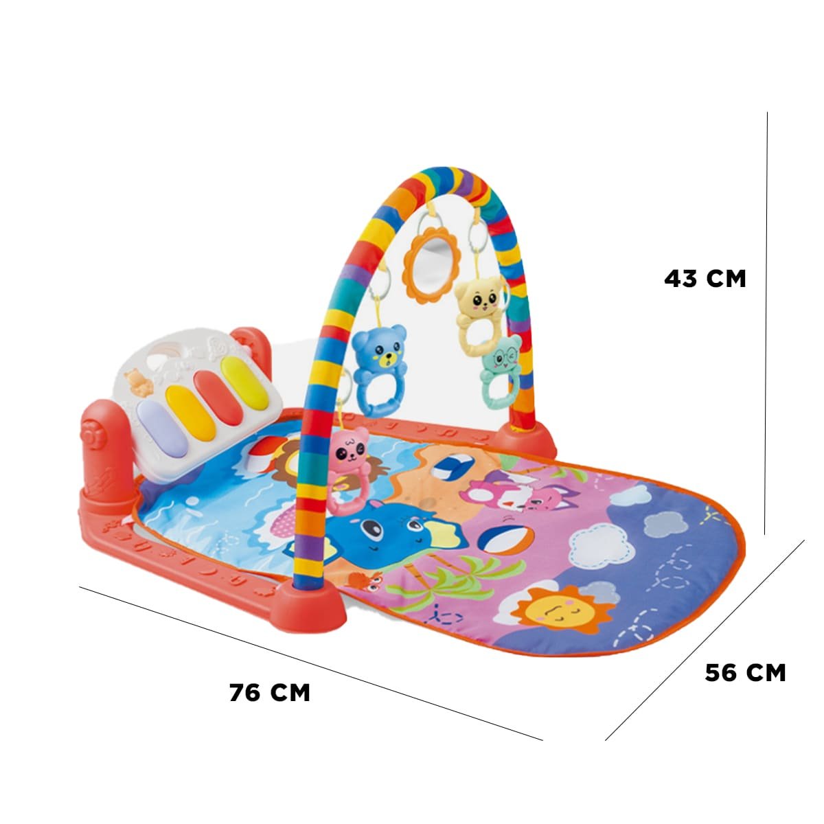 PACK4 ALFOMBRA ROJA CON PIANO Y ARCO PARA ESPACIO INFANTIL Y+REGALO STICKER - 4