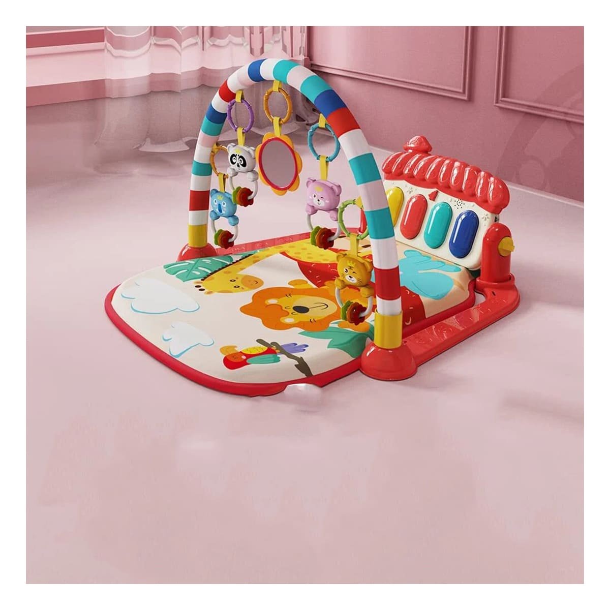 PACK4 ALFOMBRA ROJA CON PIANO Y ARCO PARA ESPACIO INFANTIL Y+REGALO STICKER - 5