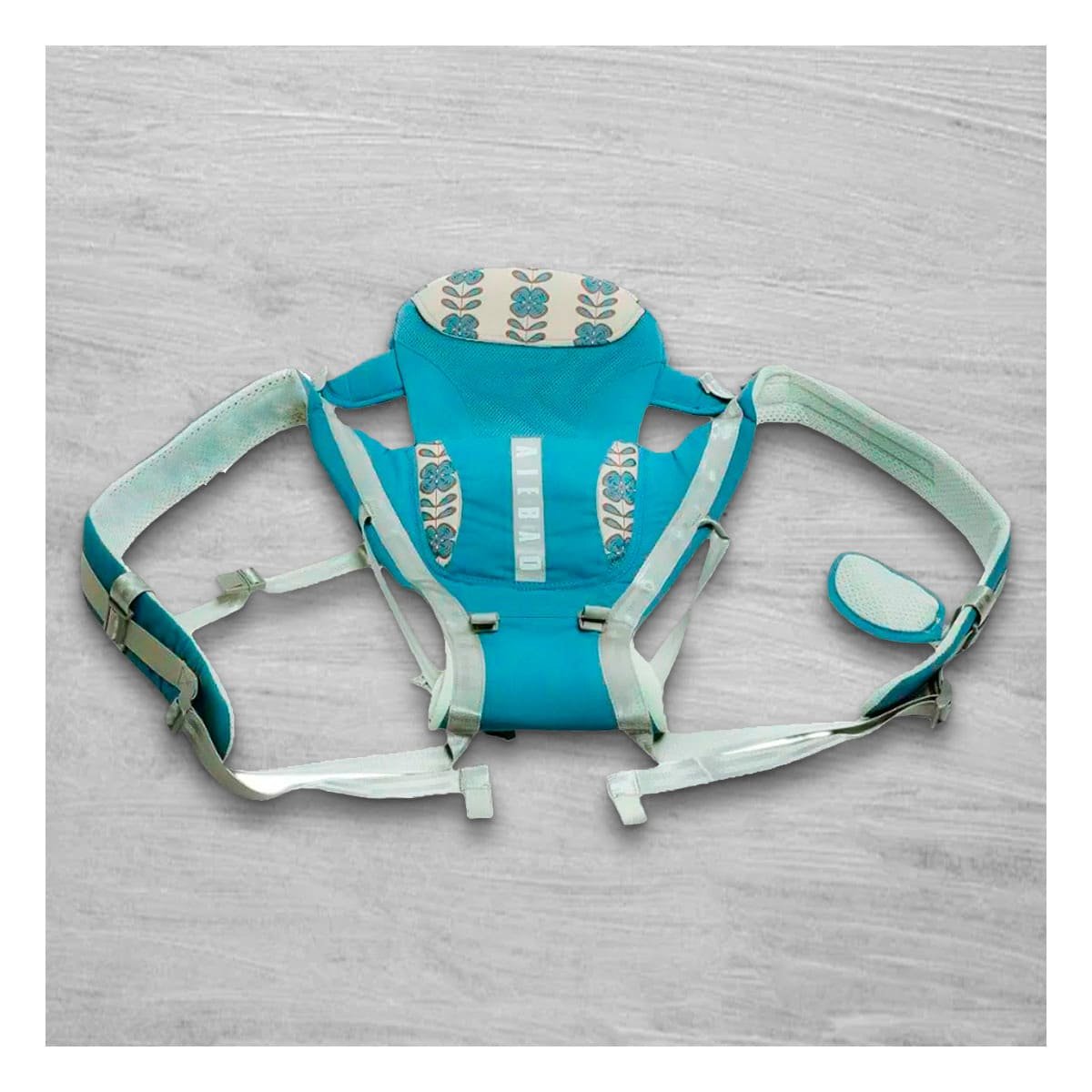 PORTABEBE FUNCIONAL 3 EN 1 AZUL COMODO CON CORREAJE REGULABLE - 2