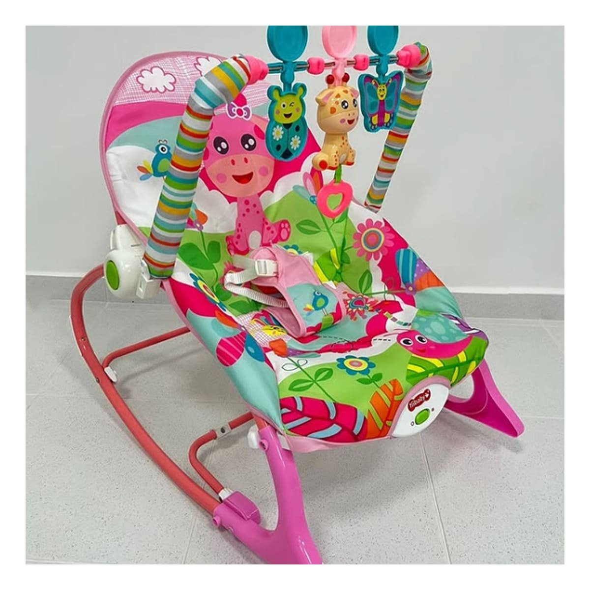 SILLA DIDACTICO DE MECEDORA ROSADO VIBRATORIA INTERACTIVO Y SONORO - 1