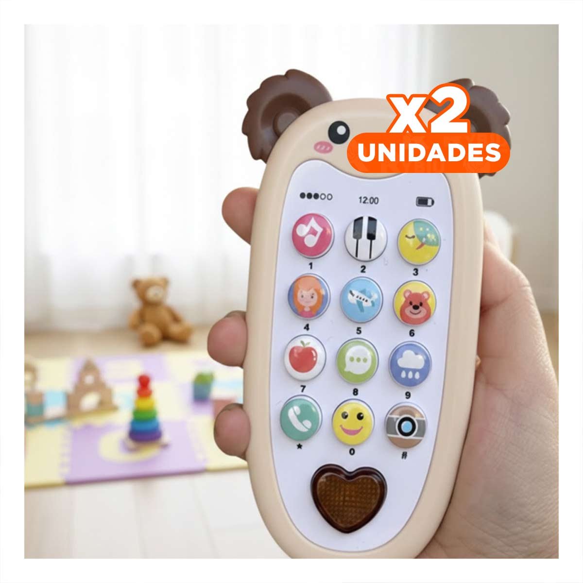 PACK2 SMARTPHONE EDUCATIVO KOALA MARRON BILINGUE DIDACTICO Y+REGALO STICKER - 1