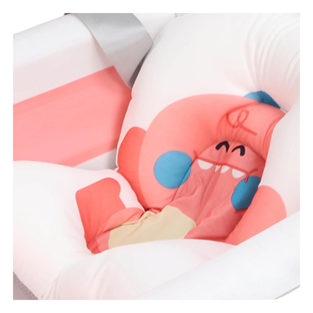 PACK2 ASIENTO DINOSAURIO ROSADO BLANCO PARA BANERA CON SUPERFICIE SUAVE - 5