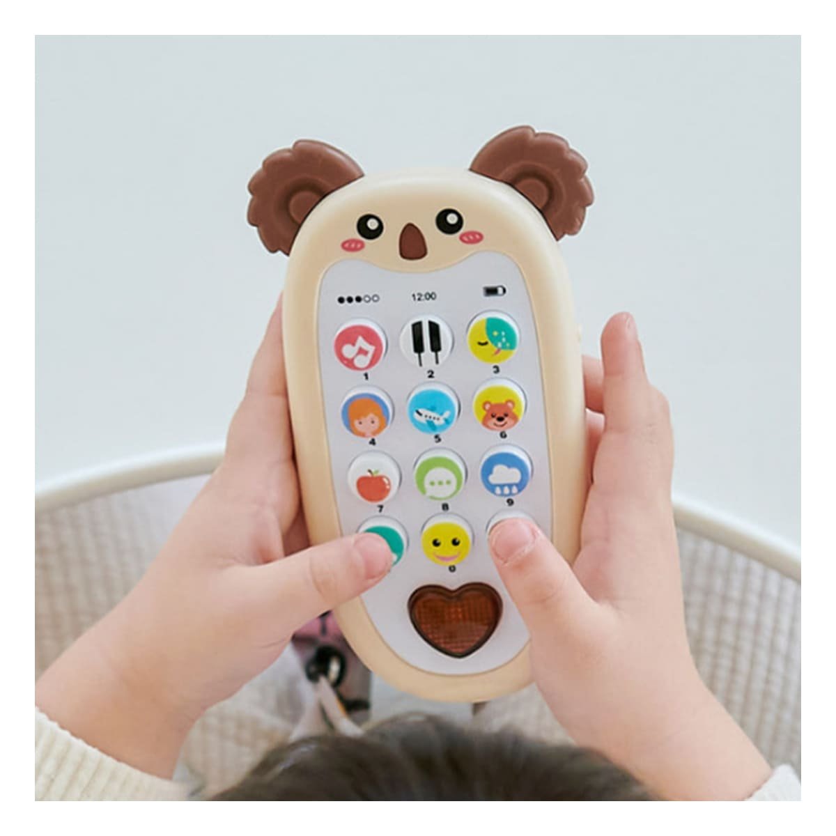 CELULAR MUSICAL KOALA BILINGUE MARRON ATRACTIVO CREATIVO - 1