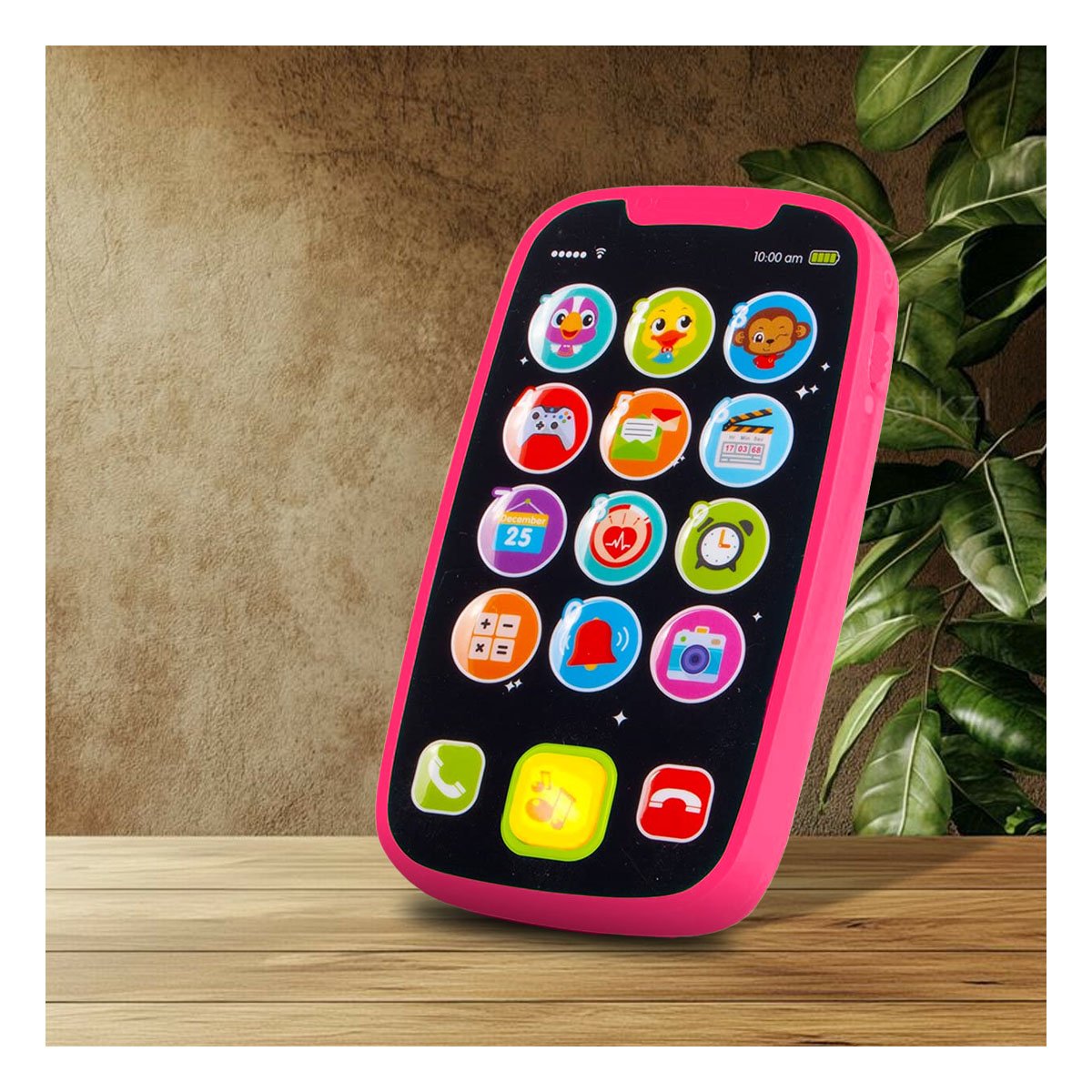 PACK4 MOVIL DIDACTICO ROJO SONORO INTERACTIVO CON MELODIAS ALEGRES Y+PAPEL REGALO - 2