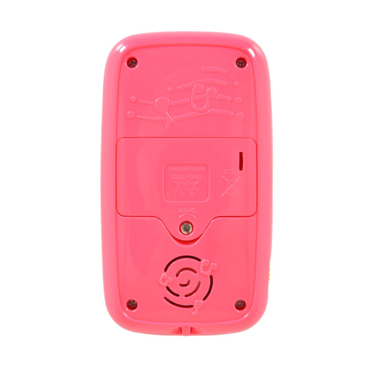 PACK12 TELEFONO MUSICAL ROJO INFANTIL PORTATIL CON DISENO ERGONOMICO Y+REGALO STICKER - 2