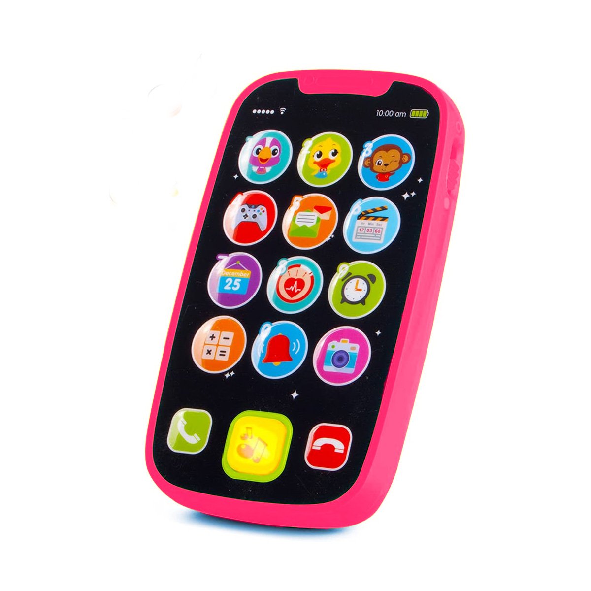 TELEFONO PORTATIL ROJO DIDACTICO RESISTENTE CON BOTONES PRACTICOS Y+LIGAS REGALO - 3