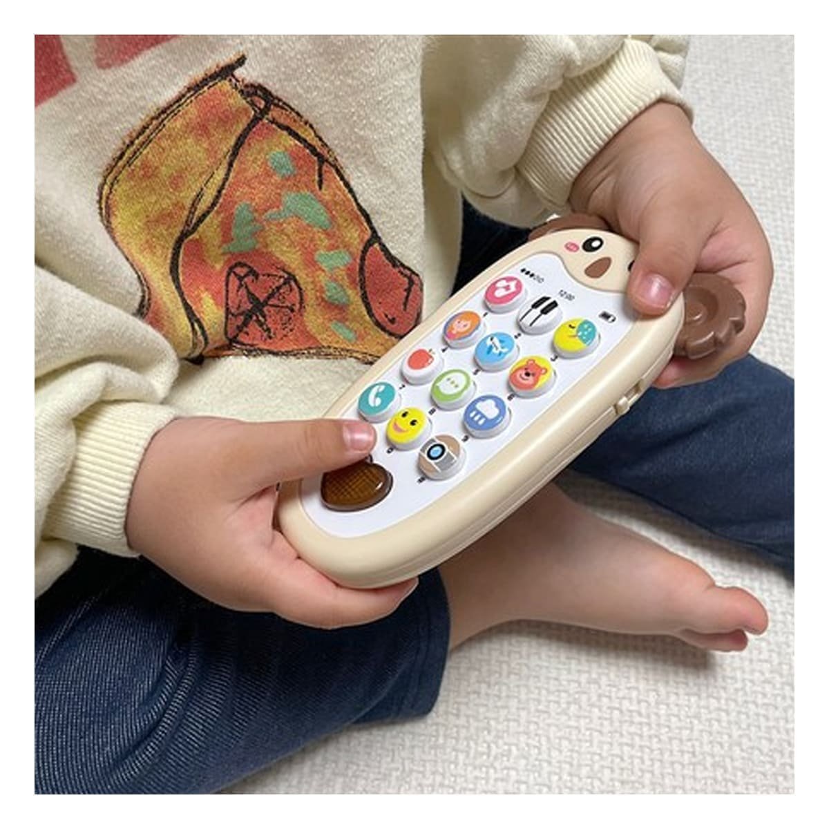 SMARTPHONE MUSICAL KOALA BILINGUE MARRON INFANTIL EDUCATIVO Y+REGALO STICKER - 2