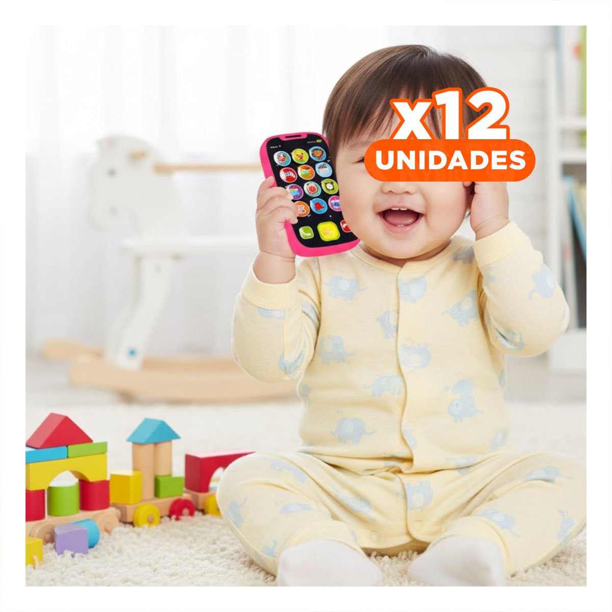 PACK12 MOVIL RECREATIVO ROJO MUSICAL ATRACTIVO PARA ESTIMULO SENSORIAL - 1