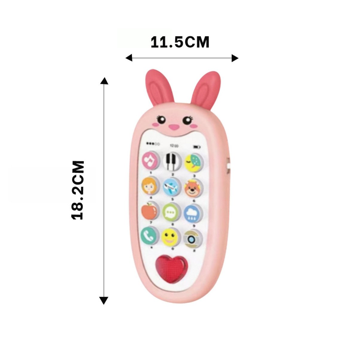 PACK2 SMARTPHONE EDUCATIVO DE CONEJO BILINGUE MUSICAL EN ROSADO DIDACTICO Y+REGALO STICKER - 4