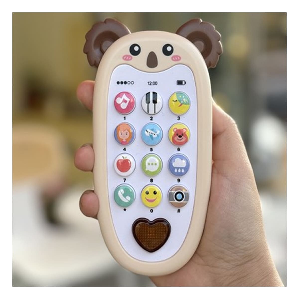 TELEFONO PORTATIL KOALA MARRON BILINGUE DIDACTICO COMPACTO Y+LIGAS REGALO - 1