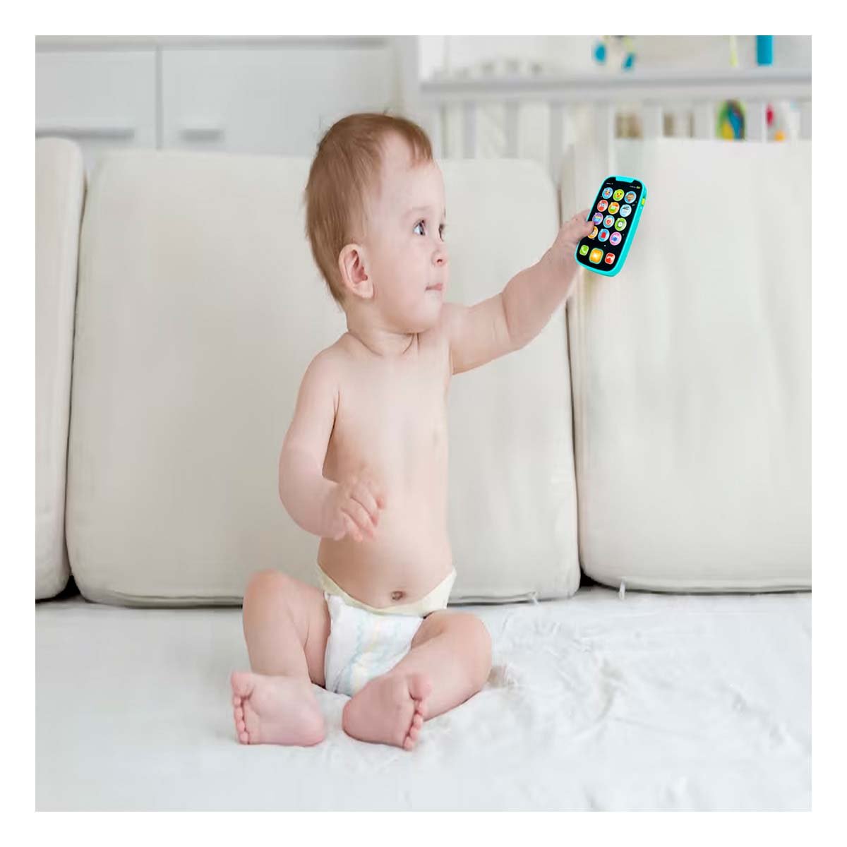 TELEFONO MUSICAL CELESTE INFANTIL CON DISENO COMPACTO Y+POST IT - 2