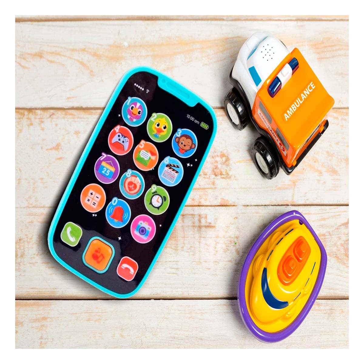 TELEFONO MUSICAL CELESTE INFANTIL CON DISENO COMPACTO Y+POST IT - 3