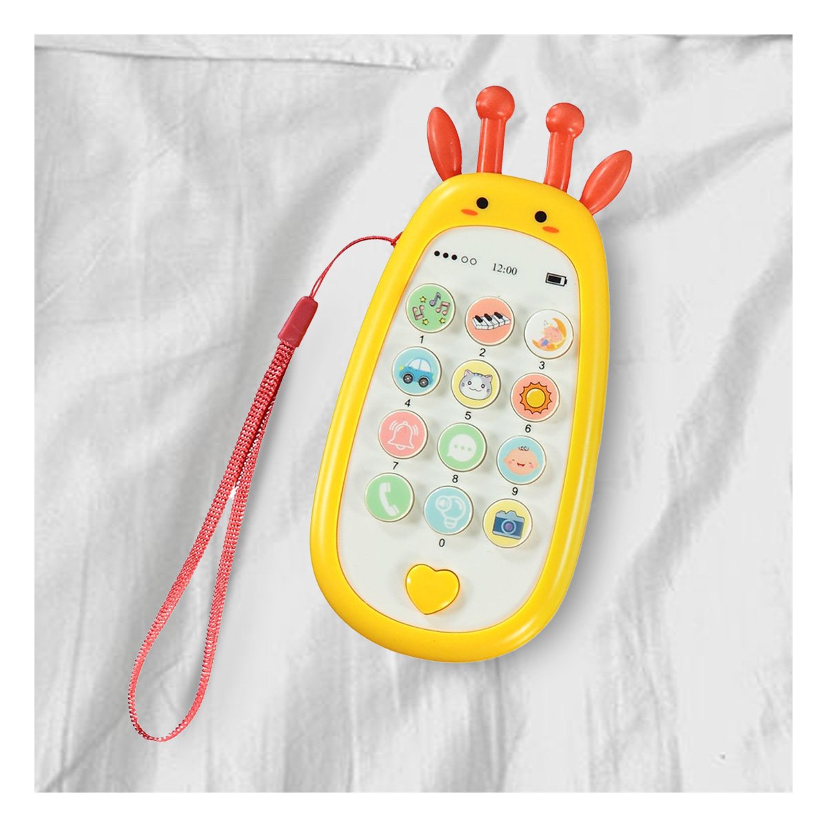 PACK2 TELEFONO MUSICAL GIRAFA BILINGUE AMARILLO INTERACTIVO CREATIVO - 5