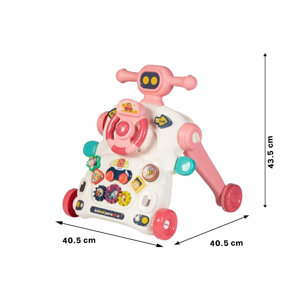 CAMINADOR INFANTIL DE TUERCAS ROSADO PARA JUEGO DIARIO EN CASA Y+REGALO STICKER - 4