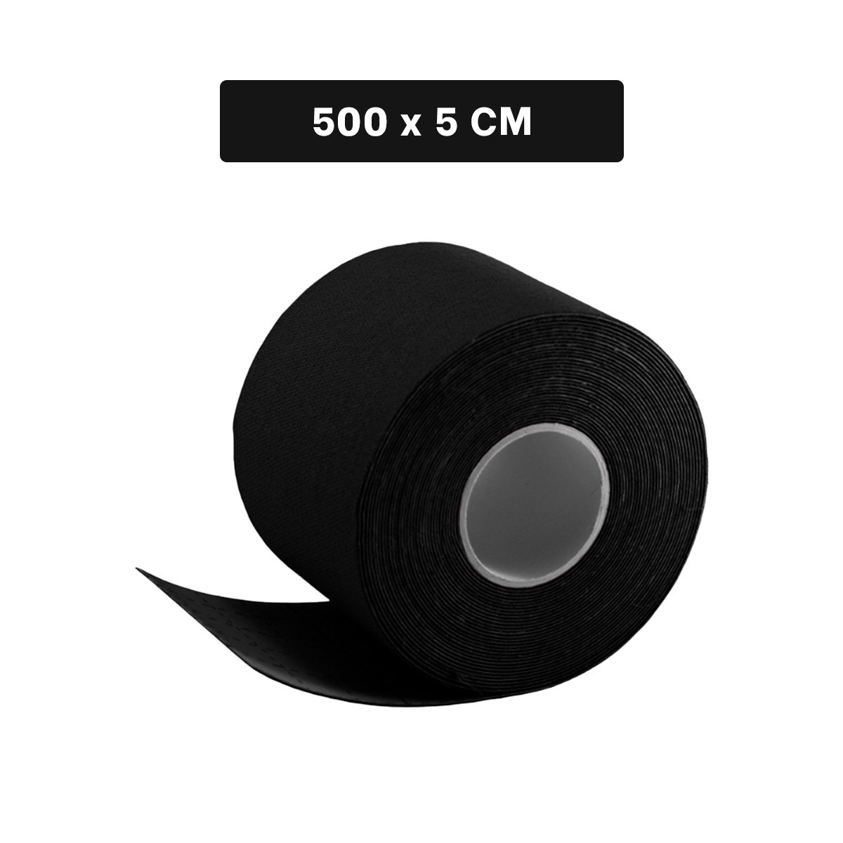 PACK6 ACCESORIO KINESIOLOGICO ELASTICO 5M X 5CM NEGRO CON USO DIARIO Y+REGALO STICKER - 4