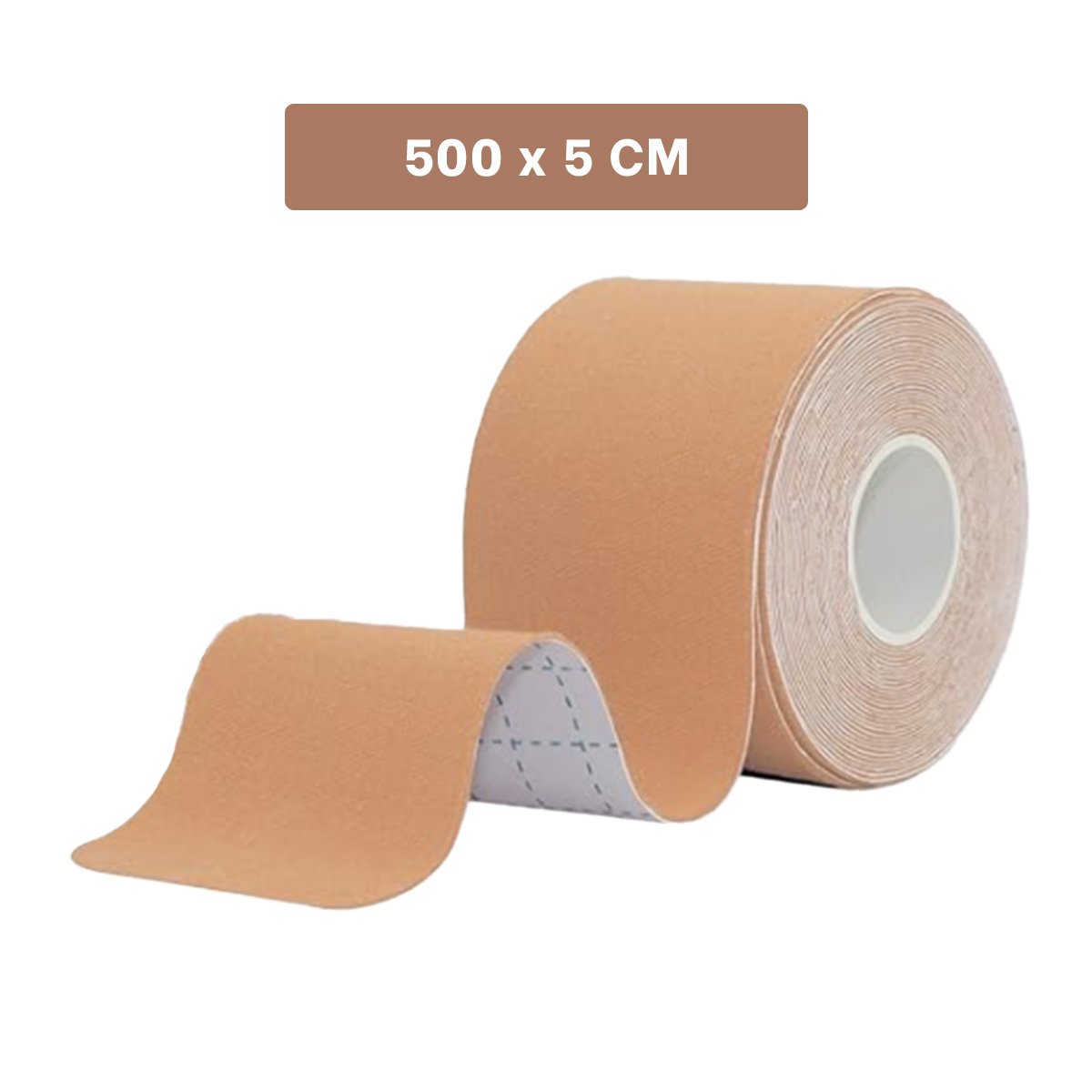 VENDAJE KINESIOLOGICO ELASTICO 5M X 5CM BEIGE CON USO DIARIO Y+LIGAS REGALO - 4