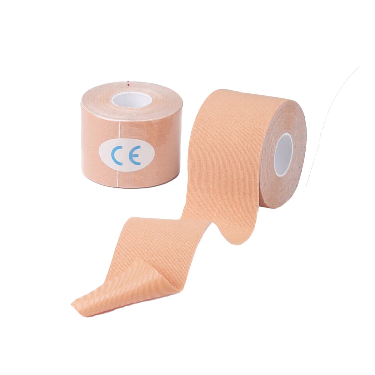 PACK4 ROLLO KINESIOLOGICO RESISTENTE 5M X 5CM BEIGE CON FIJACION FIRME Y+PAPEL REGALO - 3