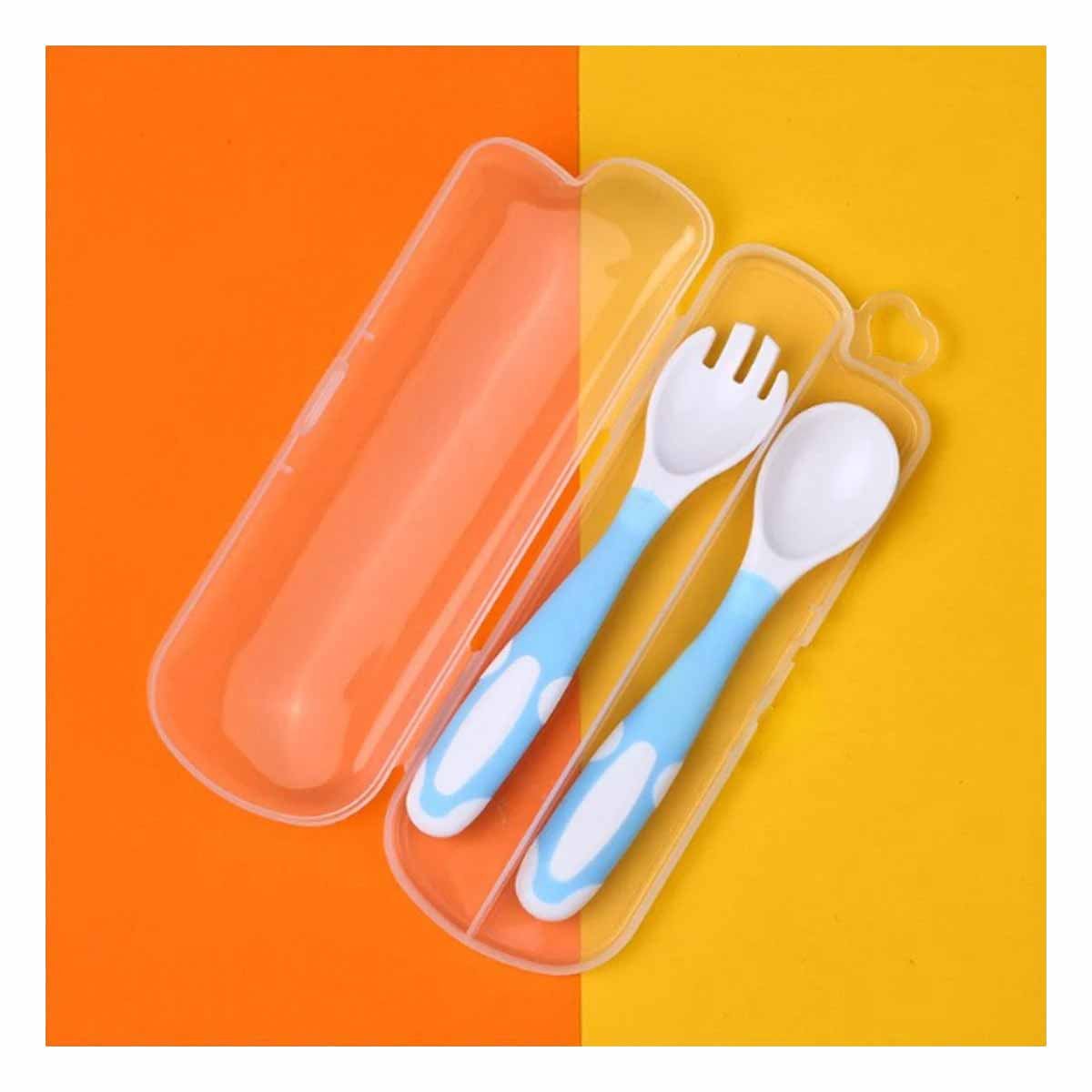 PACK2 KIT COMIDA MODELO ANTIDESLIZANTE PARA BEBE CELESTE CON VARIEDAD DE USO Y+PAPEL REGALO - 2