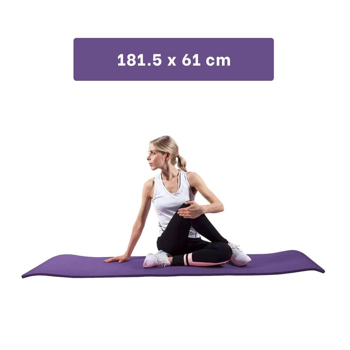 COLCHONETA 10MM ESPUMA MORADO COMODA Y ANTIDESLIZANTE PARA ENTRENAMIENTO - 4