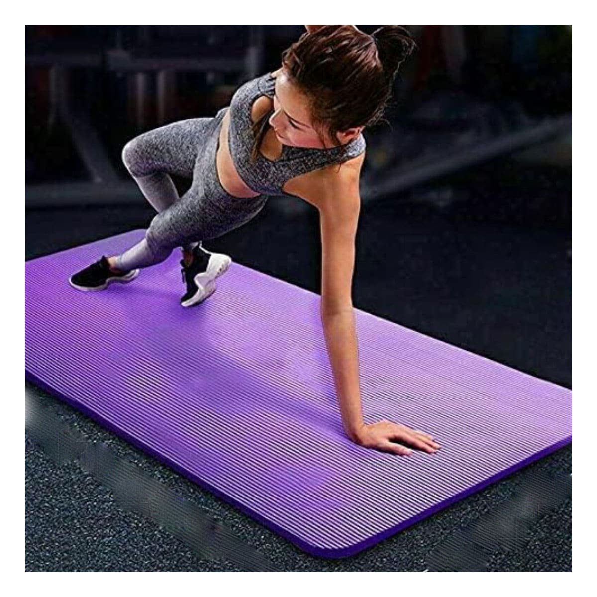 PACK2 TAPETE 10MM ESPUMA MORADO RESISTENTE Y FLEXIBLE PARA ESTIRAMIENTO Y+PAPEL REGALO - 5