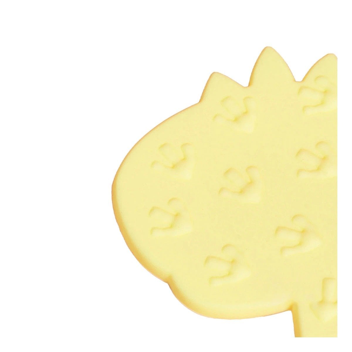 PACK6 RASCADOR SILICONA DISENO DINOSAURIO PARA BEBE AMARILLO CON PUNTA REDONDA Y+REGALO STICKER - 2