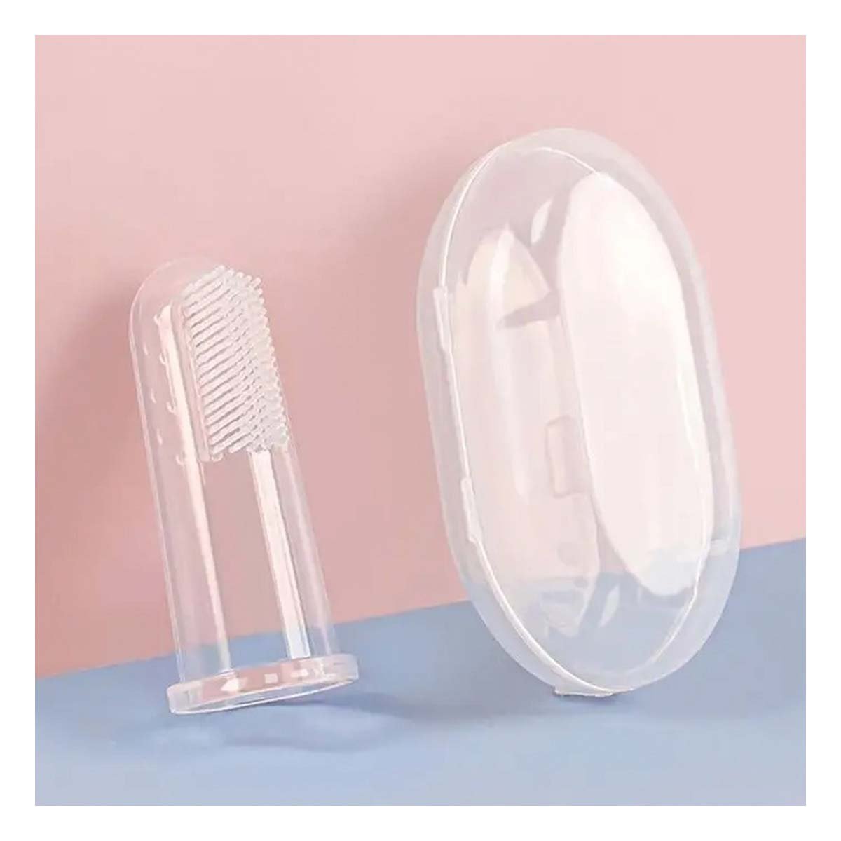 PACK12 CUIDADO DENTAL DISENO DEDAL PARA BEBE CON ESTUCHE CON CALMA - 2