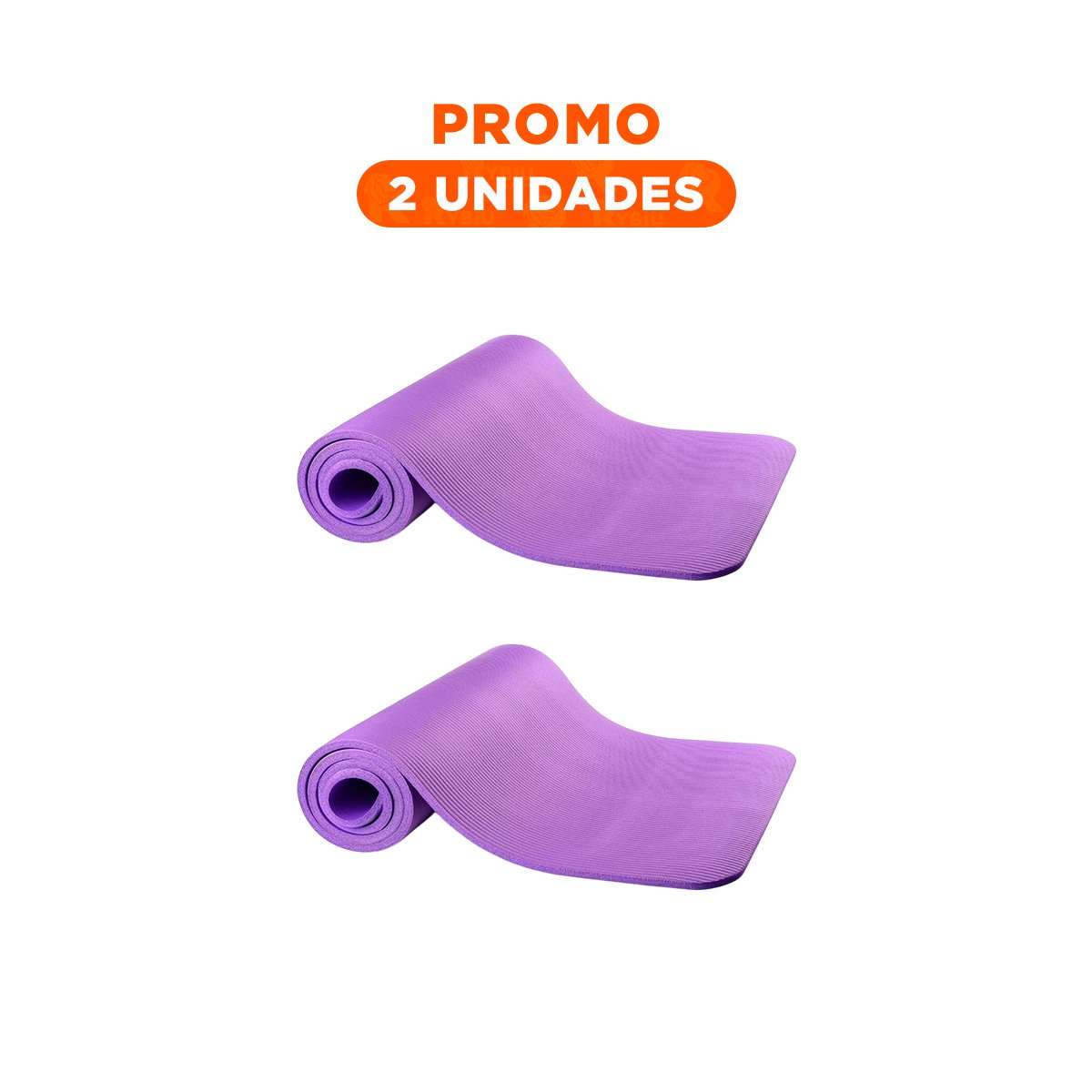 PACK2 TAPETE 10MM ESPUMA MORADO ANTIDESLIZANTE Y COMODO PARA YOGA Y EJERCICIO - 1