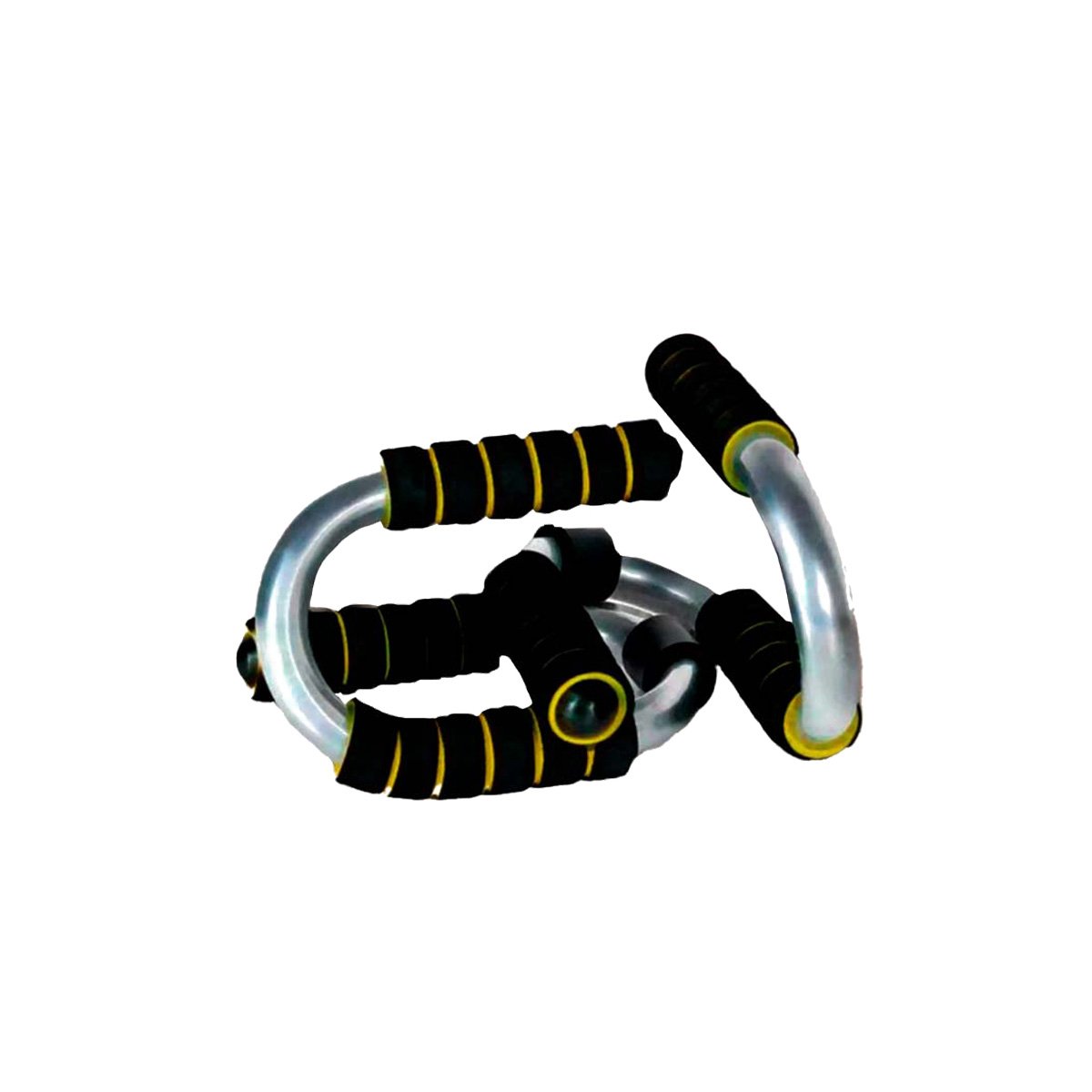 SOPORTE ACTIVO PUSH UP EN FORMA DE S AMARILLO CON AGARRE ERGONOMICO Y+REGALO STICKER - 3