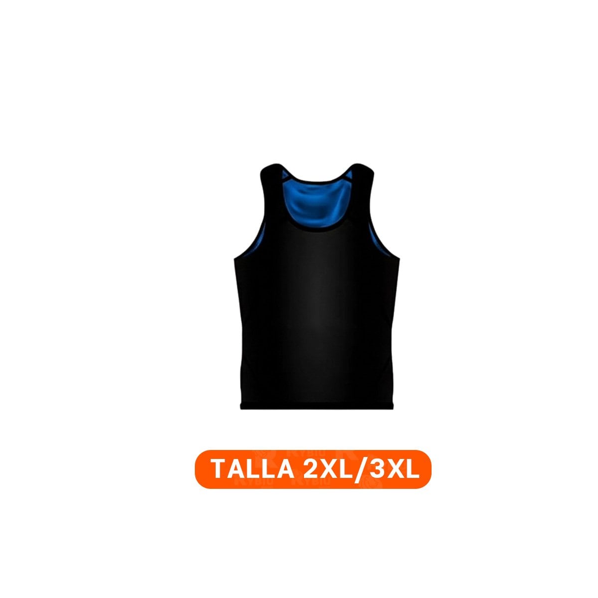 PACK4 BANDA TERMO ACTIVA EFECTO SAUNA HOMBRE TALLA 2XL 3XL NEGRO CON A Y+REGALO STICKER - 4