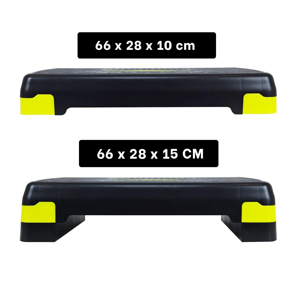 BASE FITNESS AJUSTABLE AMARILLO PARA RUTINAS DE CARDIO Y+REGALO STICKER - 4