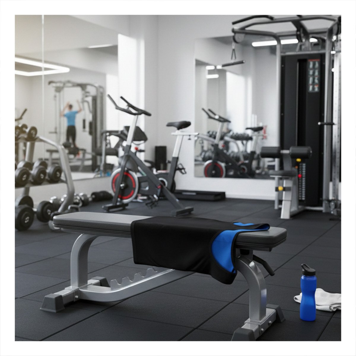PACK4 BANDA ATLETICA EFECTO SAUNA HOMBRE TALLA L XL NEGRO CON COMPRESION SEGURA Y+PAPEL REGALO - 2