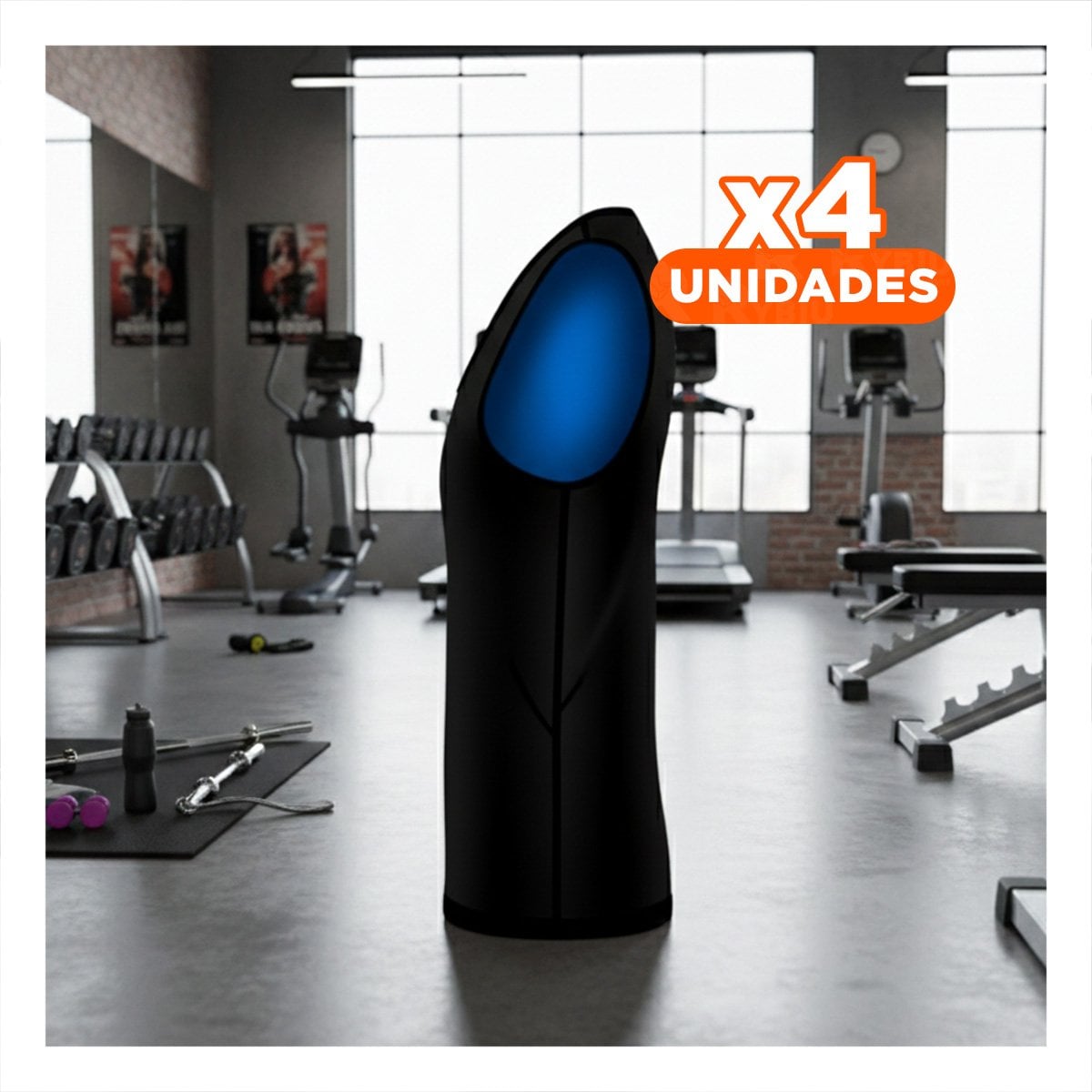 PACK4 BANDA PROFESIONAL EFECTO SAUNA HOMBRE TALLA L XL NEGRO CON SOPORTE LUMBAR - 1