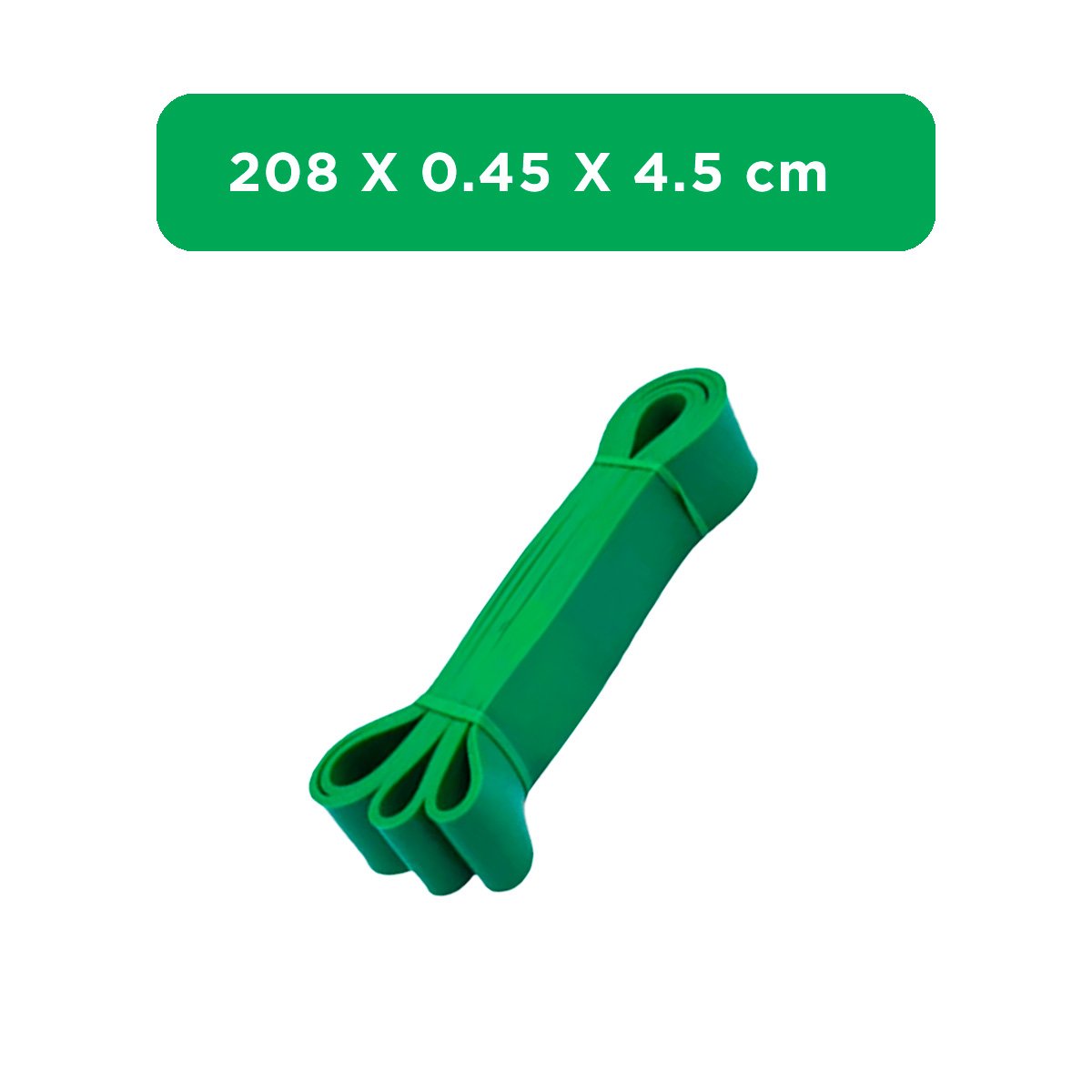 PACK2 TIRA VERDE 25 A 57KG PARA ENTRENAMIENTO DE FUERZA Y+PAPEL REGALO - 4
