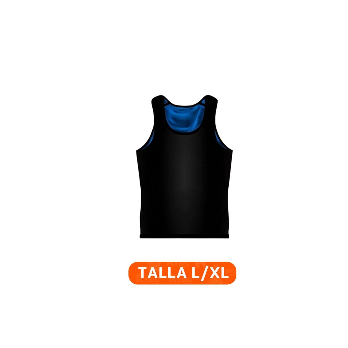 CINTURON TERMICO EFECTO SAUNA HOMBRE TALLA L XL NEGRO CON COMPRESION SEGURA Y+REGALO STICKER - 4