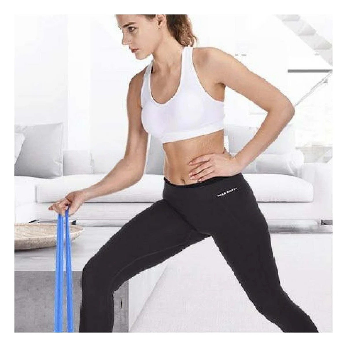 CINTA AZUL 29 A 79KG PARA ENTRENAMIENTO FUNCIONAL EN CASA Y+LIGAS REGALO - 2