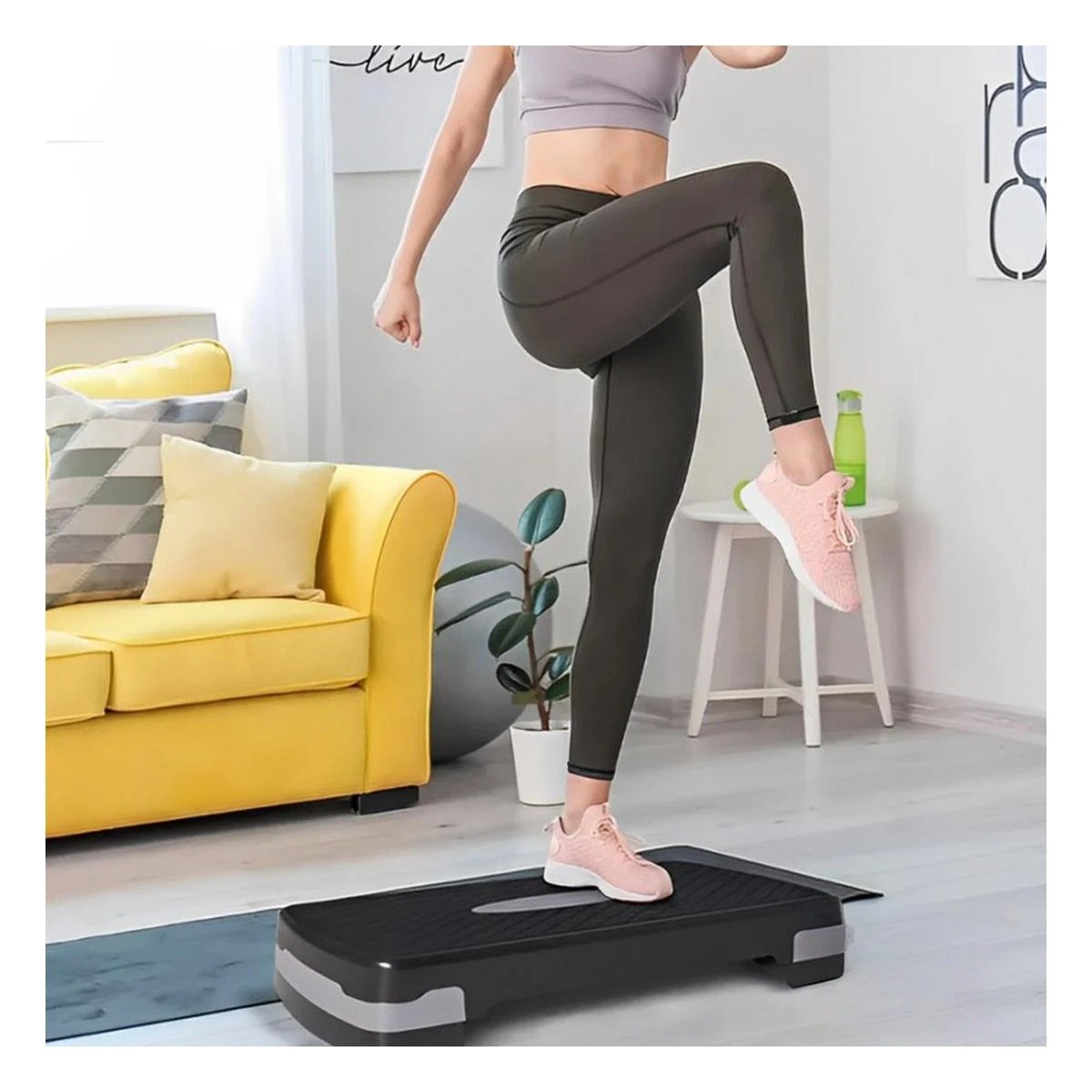 BASE AEROBICA PLOMO DE 2 NIVELES PARA ENTRENAMIENTO EN CASA Y+PAPEL REGALO - 2