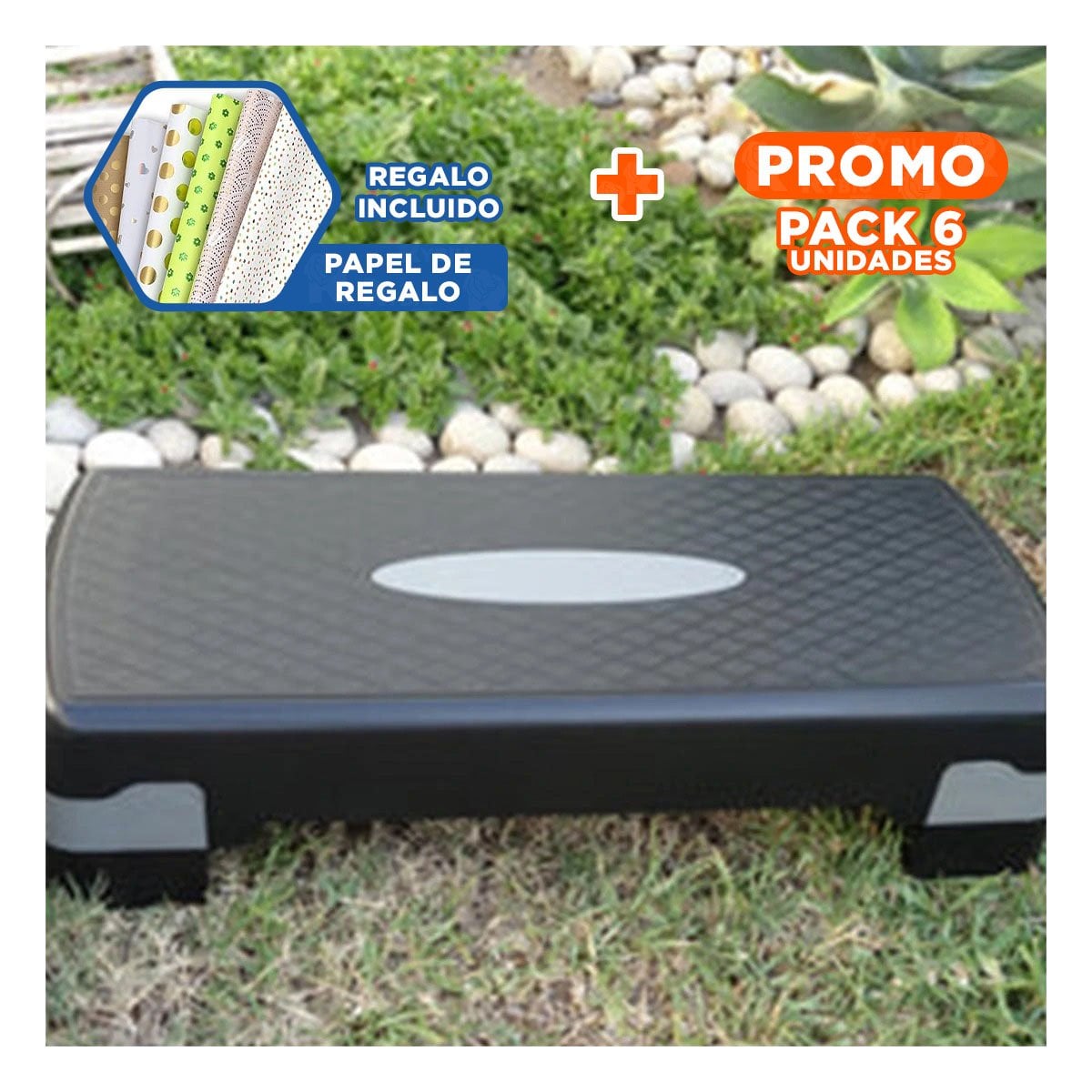 PACK6 EQUIPO AEROBICO AJUSTABLE PLOMO PARA RUTINAS DIARIAS Y+PAPEL REGALO - 1