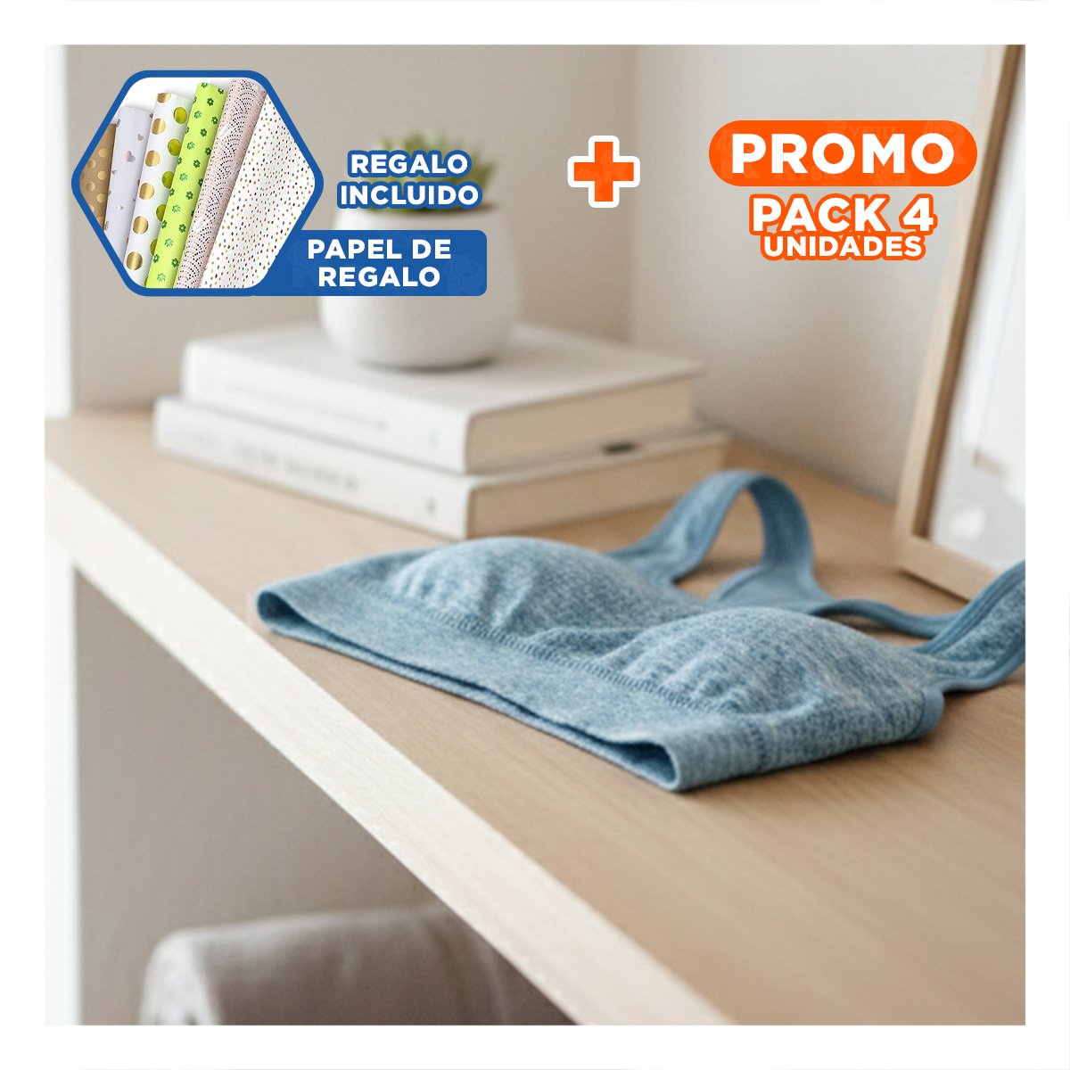 PACK4 DUPLA RUNNING TOP Y SHORT FITNESS YOGA CELESTE CON AJUSTE FLEXIBLE Y+PAPEL REGALO - 1