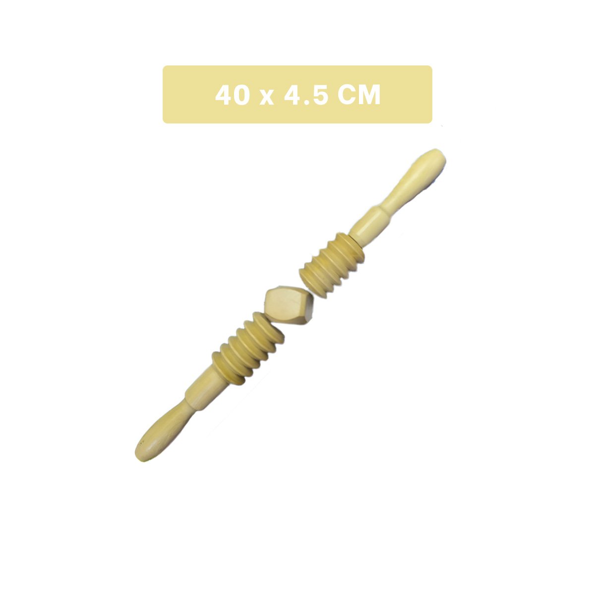 PACK6 DISPOSITIVO ERGONOMICO DE MADERA 40X4,5CM MOSTAZA CON USO PRACTICO - 4